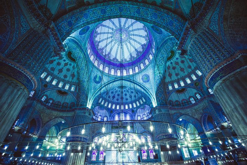درون مسجد سلطان احمد استانبول